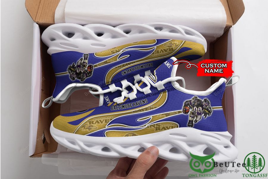 Ideafootwear Baltimore Ravens Max Soul Shoes Sneakers For Men And Women