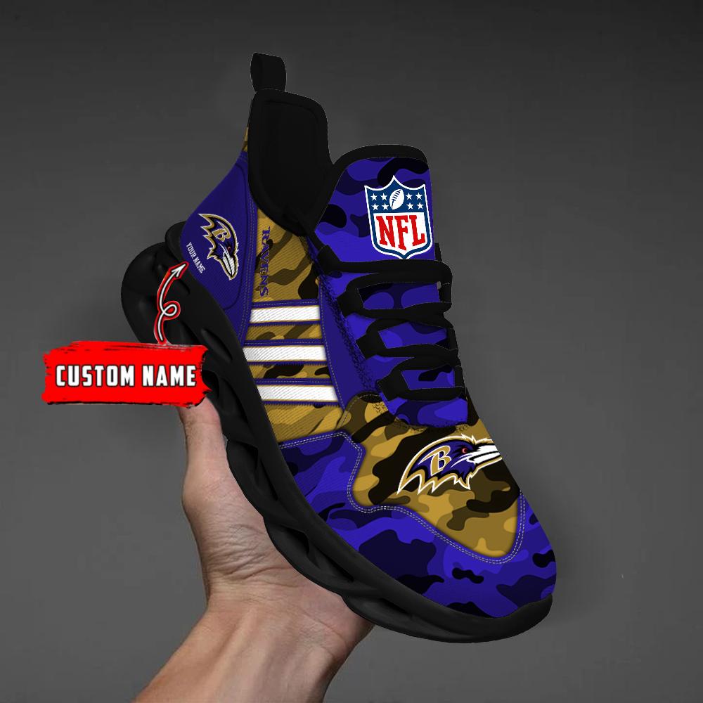 Ideafootwear Baltimore Ravens Max Soul Shoes Sneakers For Men And Women