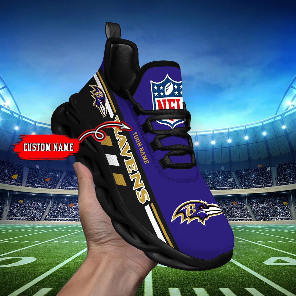 Ideafootwear Baltimore Ravens Max Soul Shoes Sneakers For Men And Women