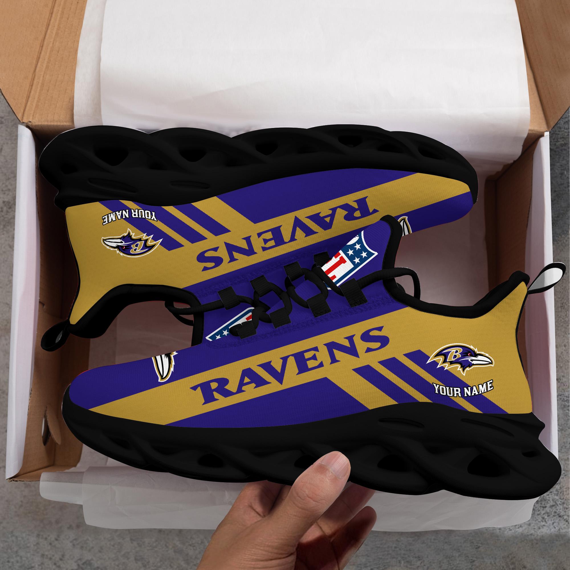 Ideafootwear Baltimore Ravens Max Soul Shoes Sneakers For Men And Women