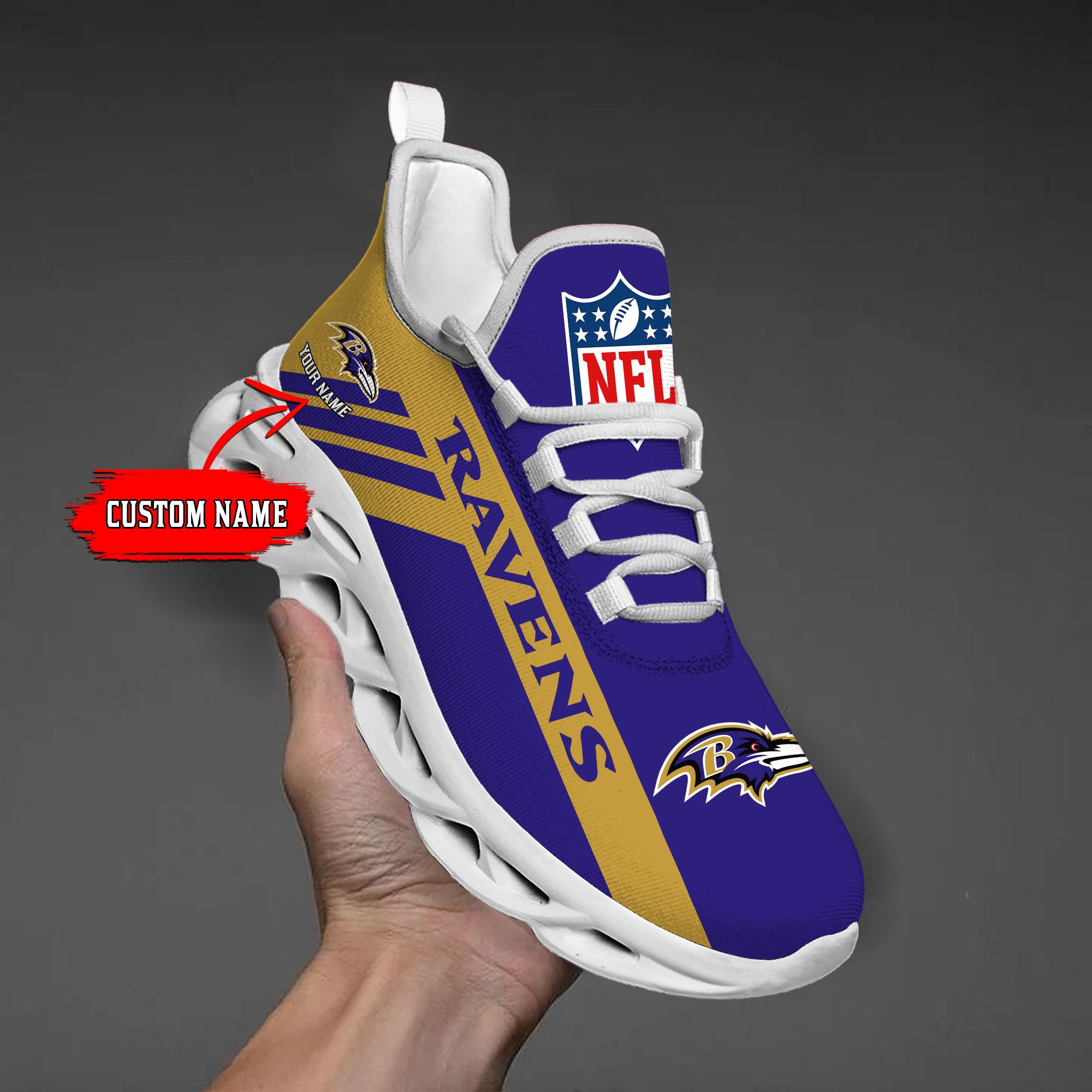 Ideafootwear Baltimore Ravens Max Soul Shoes Sneakers For Men And Women