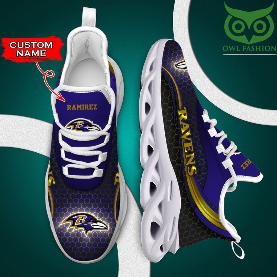 Ideafootwear Baltimore Ravens Max Soul Shoes Sneakers For Men And Women
