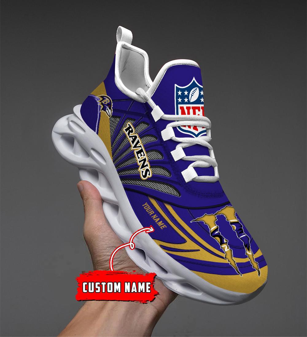 Ideafootwear Baltimore Ravens Max Soul Shoes Sneakers For Men And Women