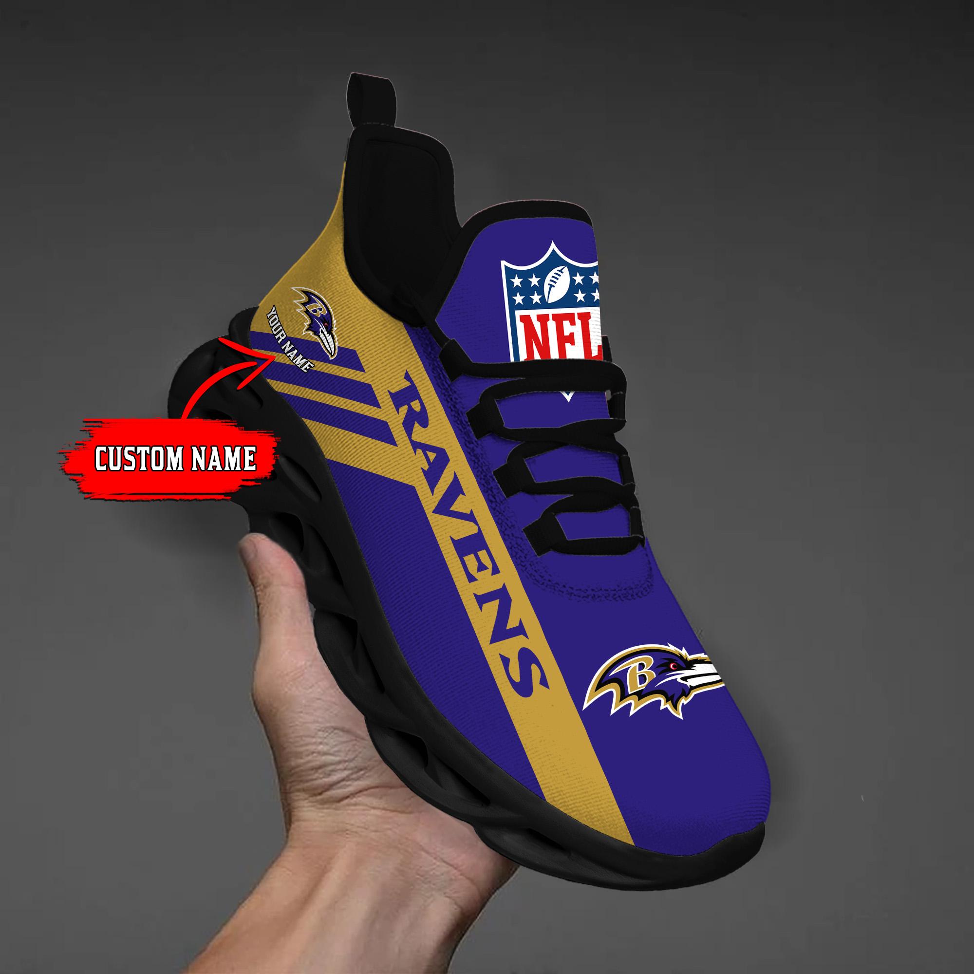 Ideafootwear Baltimore Ravens Max Soul Shoes Sneakers For Men And Women
