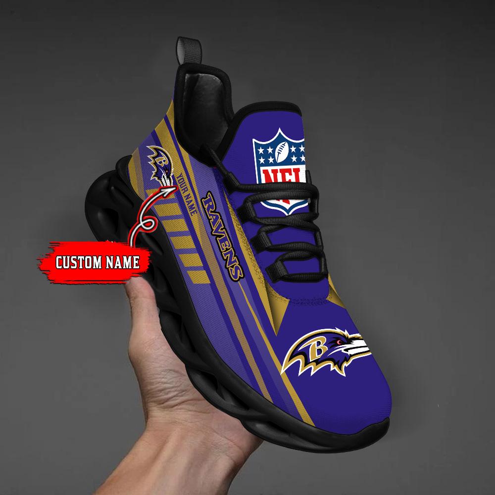 Ideafootwear Baltimore Ravens Max Soul Shoes Sneakers For Men And Women