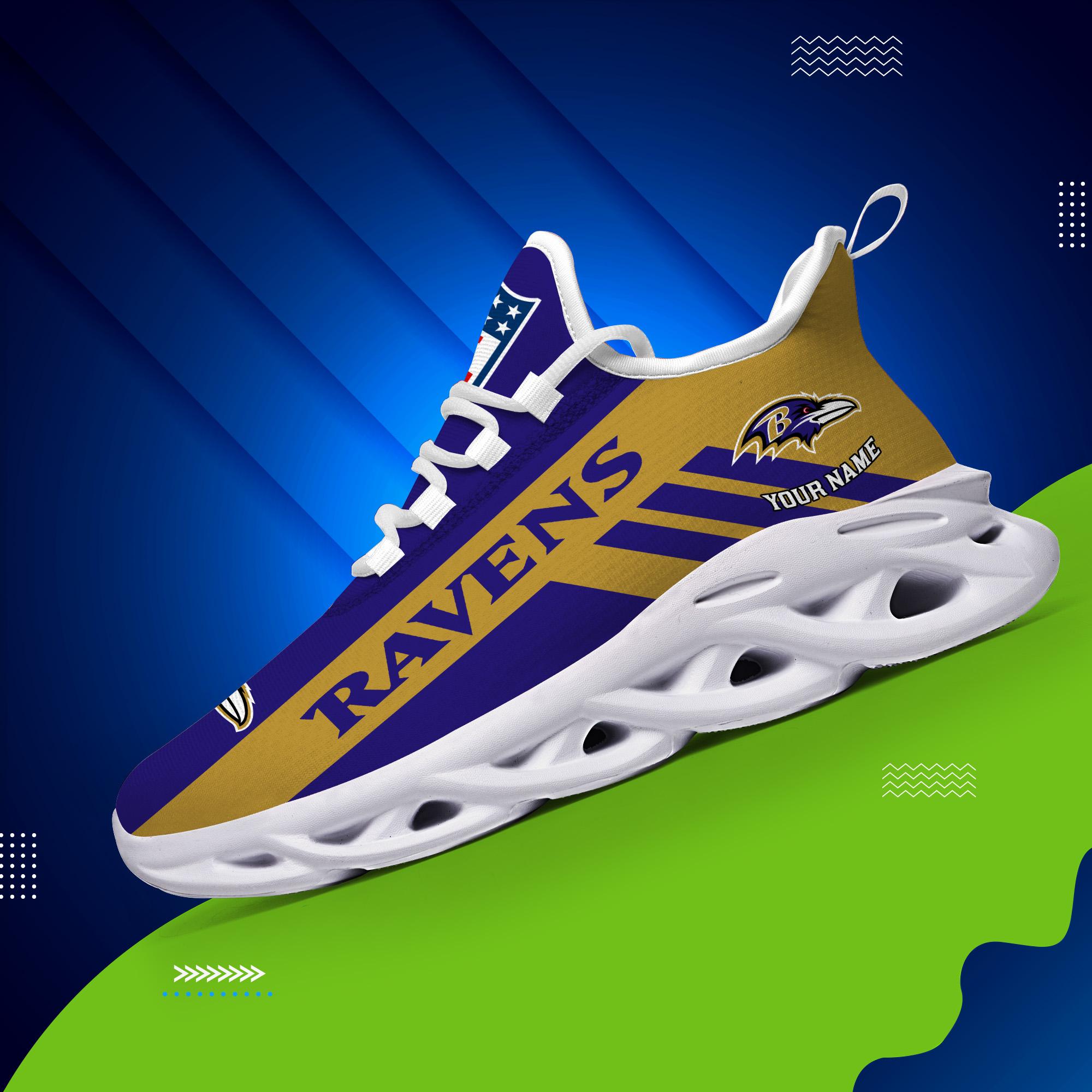 Ideafootwear Baltimore Ravens Max Soul Shoes Sneakers For Men And Women