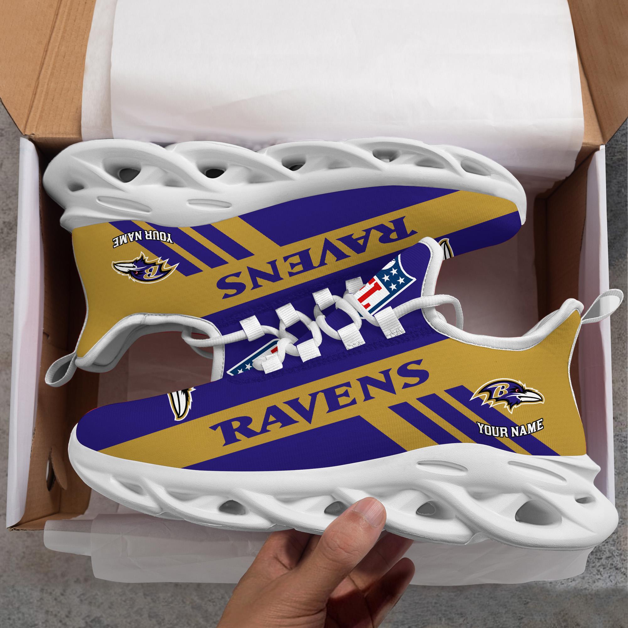 Ideafootwear Baltimore Ravens Max Soul Shoes Sneakers For Men And Women