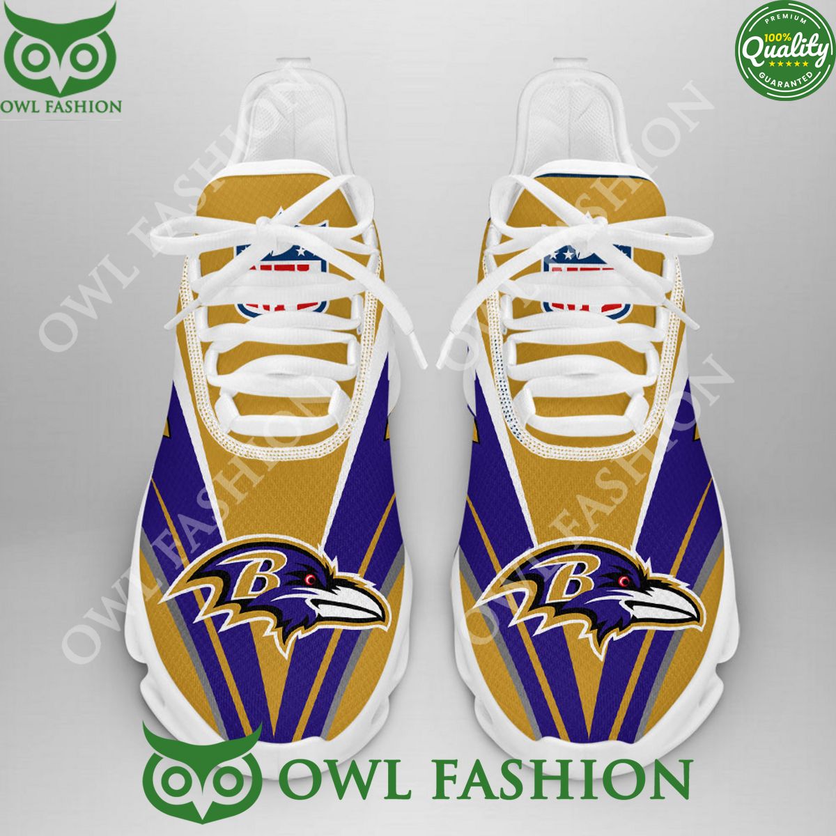 Ideafootwear Baltimore Ravens Max Soul Shoes Sneakers For Men And Women