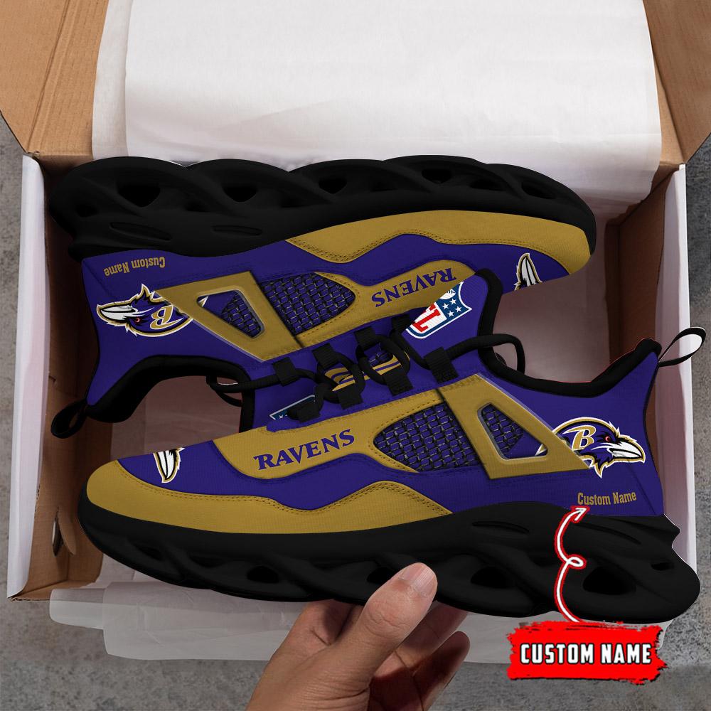 Ideafootwear Baltimore Ravens Max Soul Shoes Sneakers For Men And Women