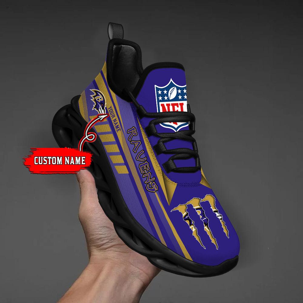Ideafootwear Baltimore Ravens Max Soul Shoes Sneakers For Men And Women