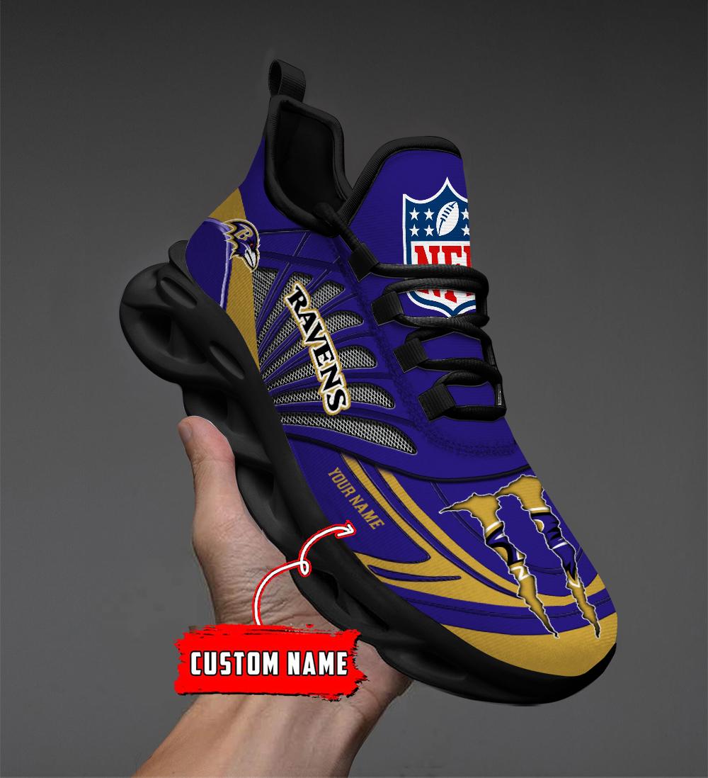 Ideafootwear Baltimore Ravens Max Soul Shoes Sneakers For Men And Women