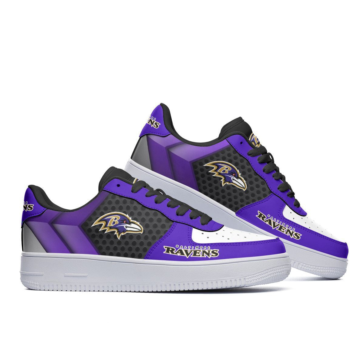 Ideafootwear Baltimore Ravens NFL Air Low-Top Sneakers Shoes For Men And Women
