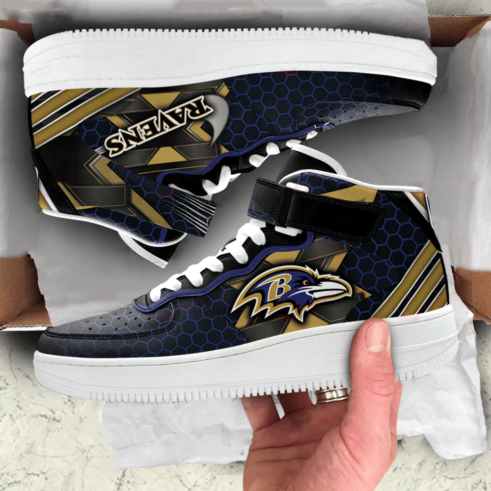 Ideafootwear Baltimore Ravens NFL Air Low-Top Sneakers Shoes For Men And Women