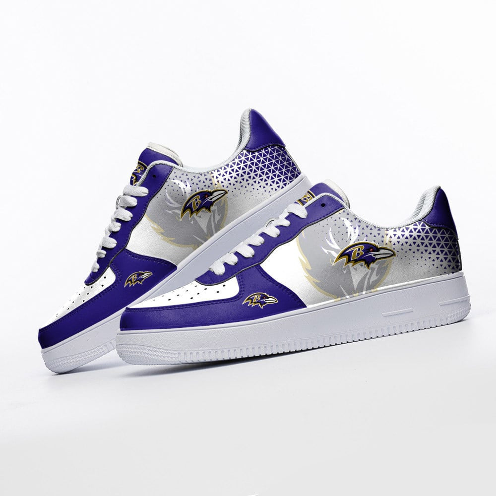 Ideafootwear Baltimore Ravens NFL Air Low-Top Sneakers Shoes For Men And Women