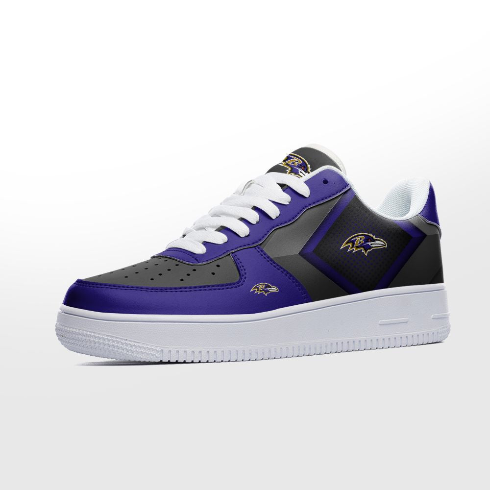 Ideafootwear Baltimore Ravens NFL Air Low-Top Sneakers Shoes For Men And Women