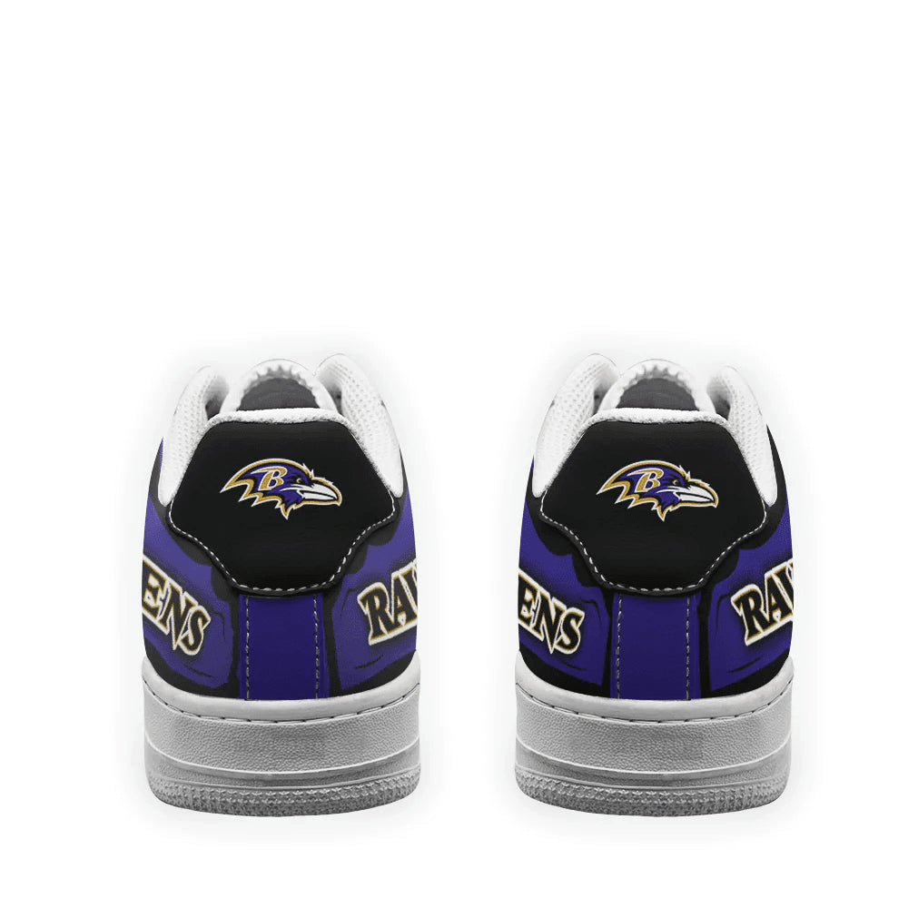 Ideafootwear Baltimore Ravens NFL Air Low-Top Sneakers Shoes For Men And Women