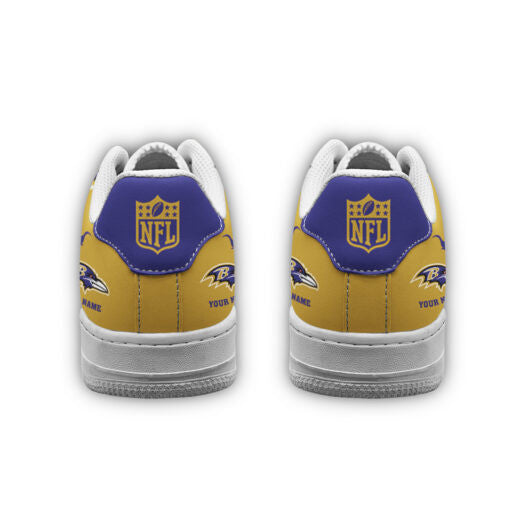 Ideafootwear Baltimore Ravens NFL Air Low-Top Sneakers Shoes For Men And Women