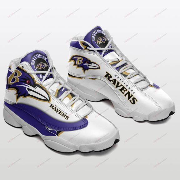 Ideafootwear Baltimore Ravens NFL AJ13 Sneakers Shoes For Men And Women