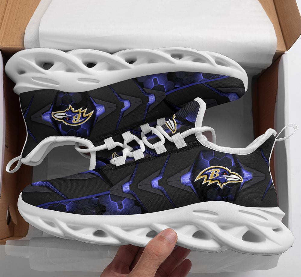 Ideafootwear Baltimore Ravens NFL Max Soul Shoes Sneakers For Men And Women