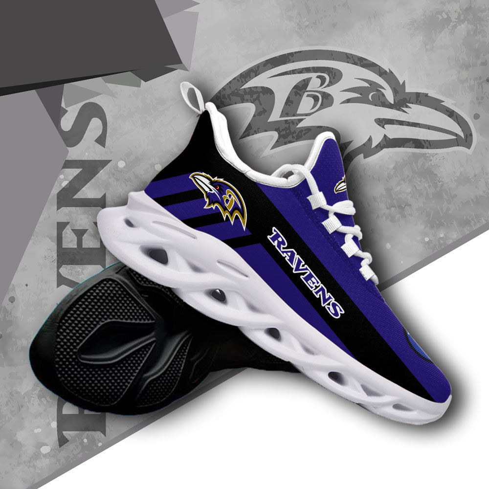 Ideafootwear Baltimore Ravens NFL Max Soul Shoes Sneakers For Men And Women