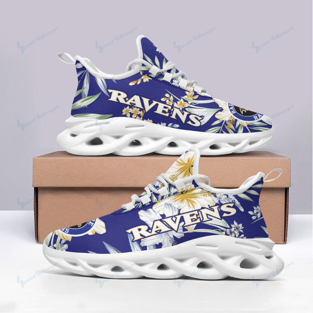 Ideafootwear Baltimore Ravens NFL Max Soul Shoes Sneakers For Men And Women