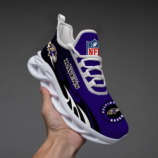 Ideafootwear Baltimore Ravens NFL Max Soul Shoes Sneakers For Men And Women