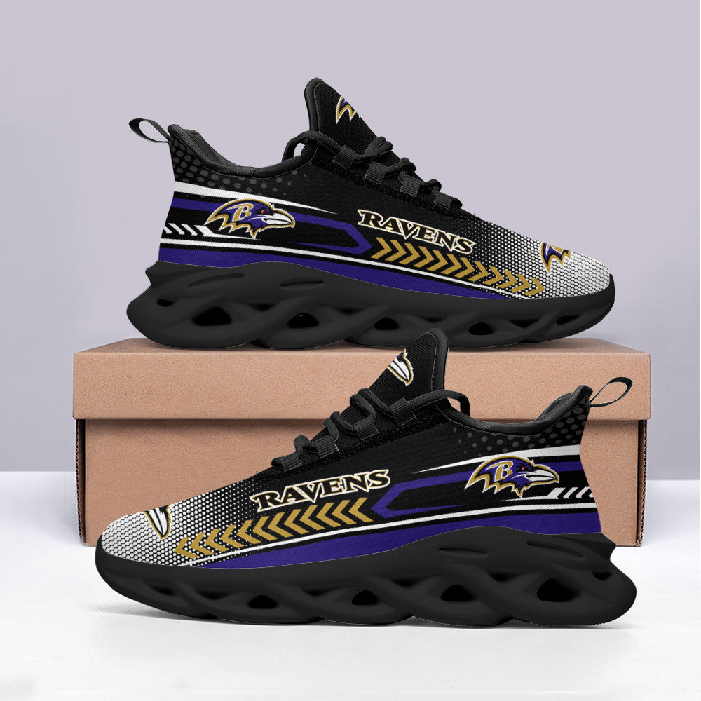 Ideafootwear Baltimore Ravens NFL Max Soul Shoes Sneakers For Men And Women