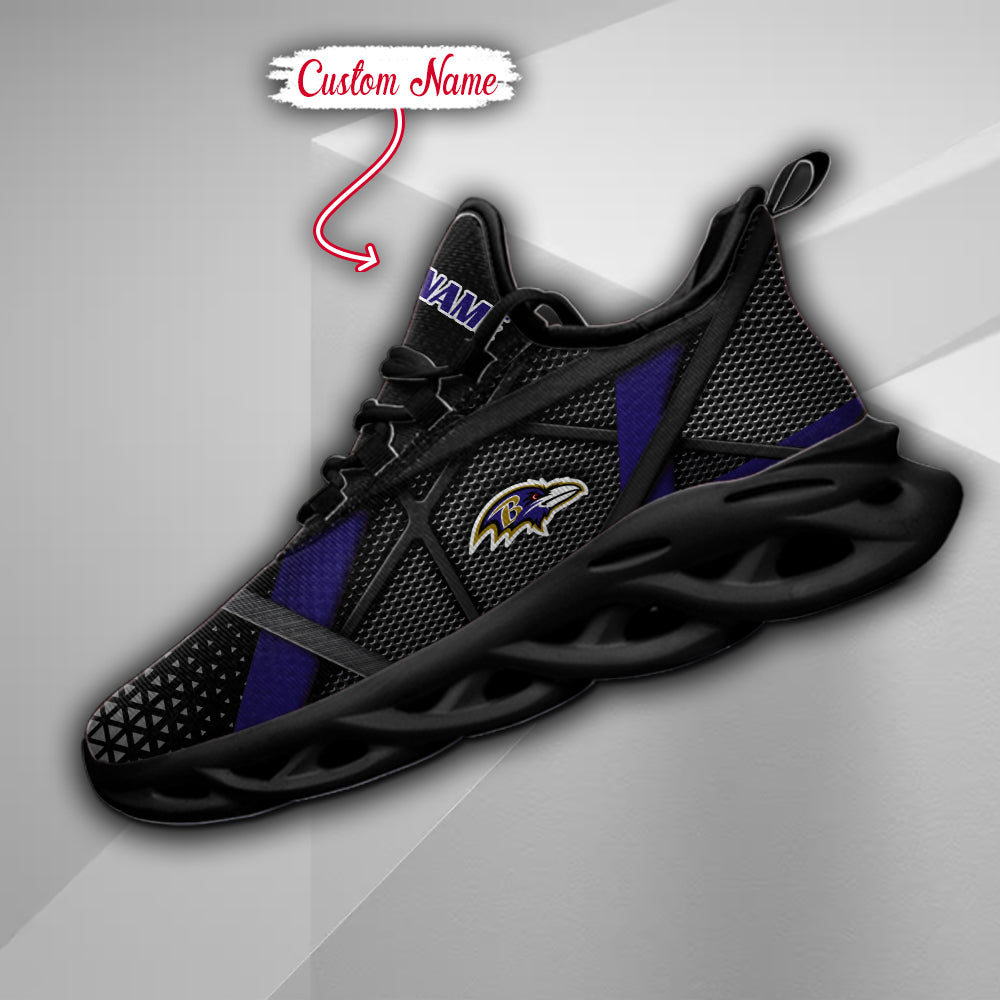 Ideafootwear Baltimore Ravens NFL Max Soul Shoes Sneakers For Men And Women