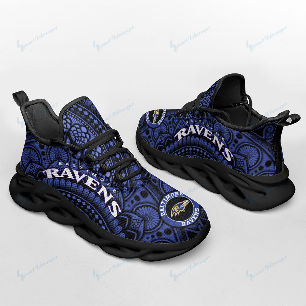 Ideafootwear Baltimore Ravens NFL Max Soul Shoes Sneakers For Men And Women