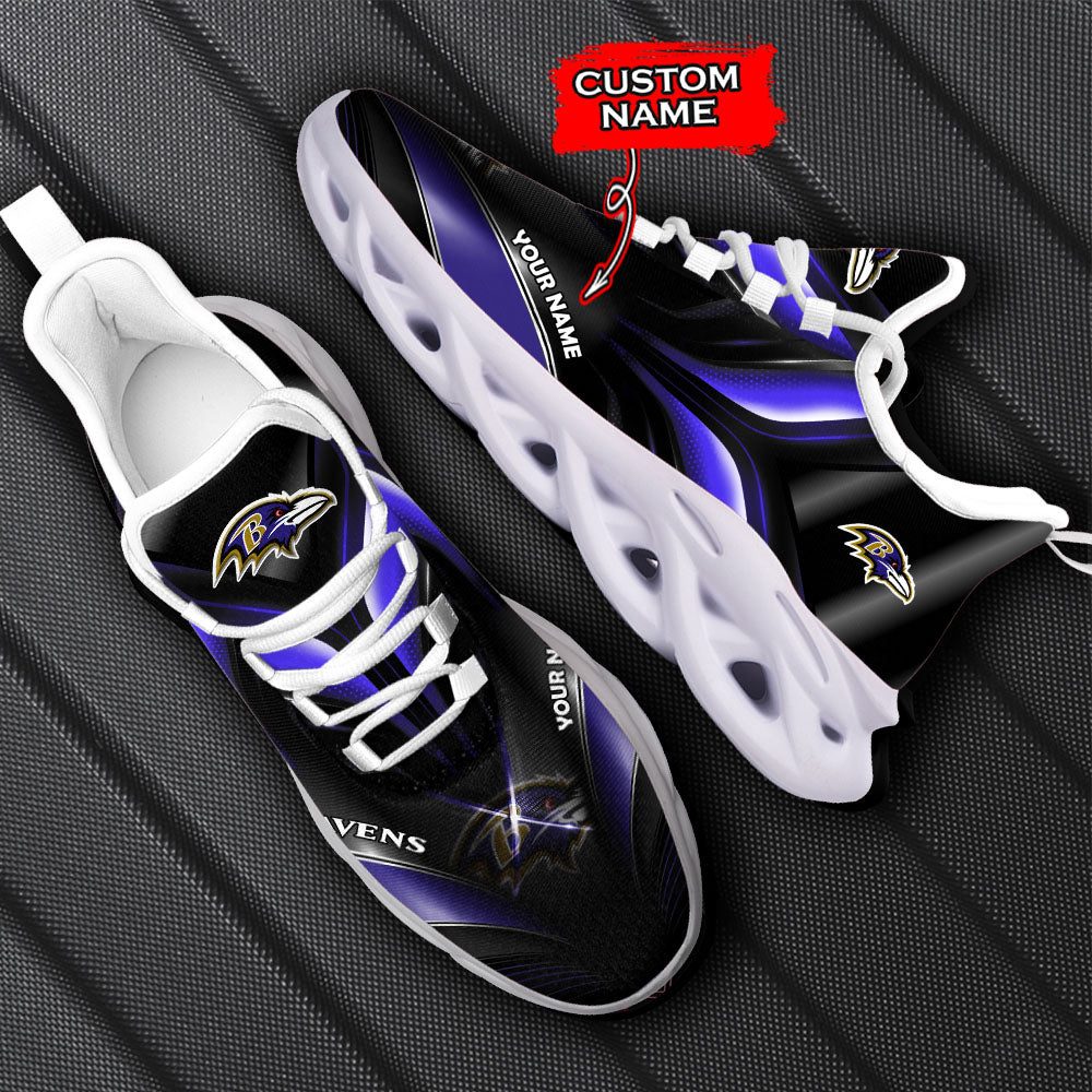 Ideafootwear Baltimore Ravens NFL Max Soul Shoes Sneakers For Men And Women