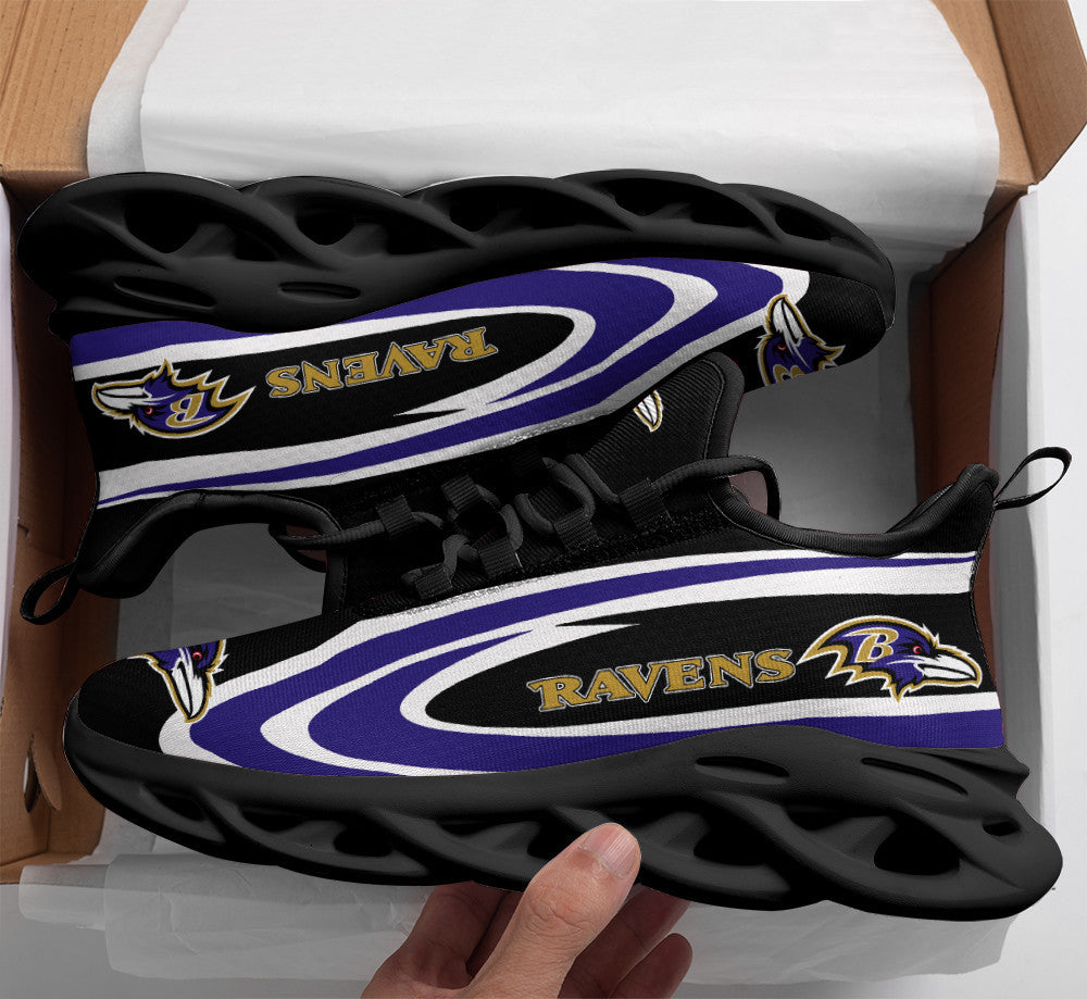 Ideafootwear Baltimore Ravens NFL Max Soul Shoes Sneakers For Men And Women