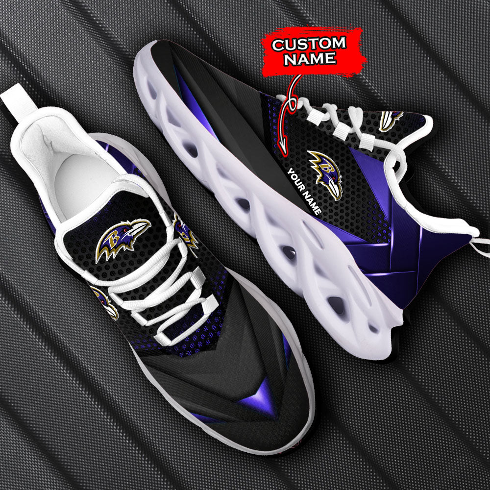 Ideafootwear Baltimore Ravens NFL Max Soul Shoes Sneakers For Men And Women