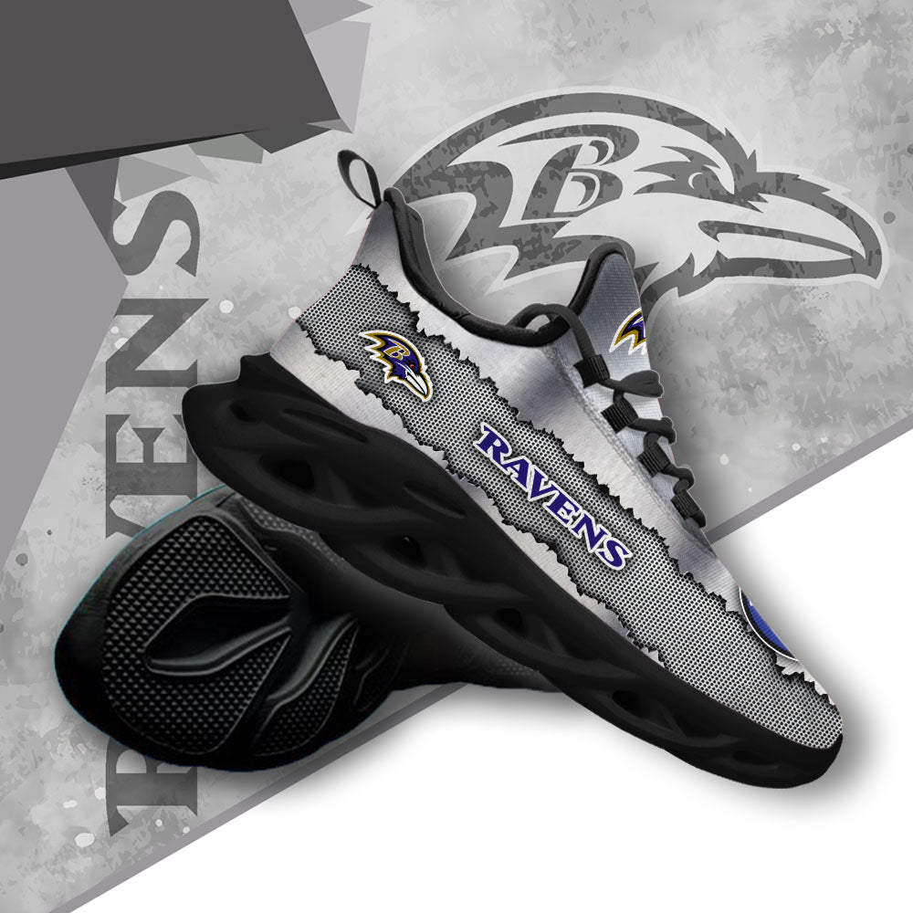 Ideafootwear Baltimore Ravens NFL Max Soul Shoes Sneakers For Men And Women
