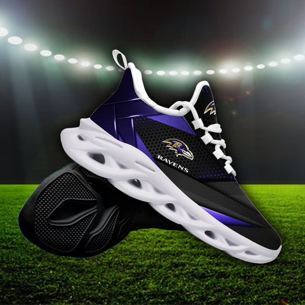 Ideafootwear Baltimore Ravens NFL Max Soul Shoes Sneakers For Men And Women