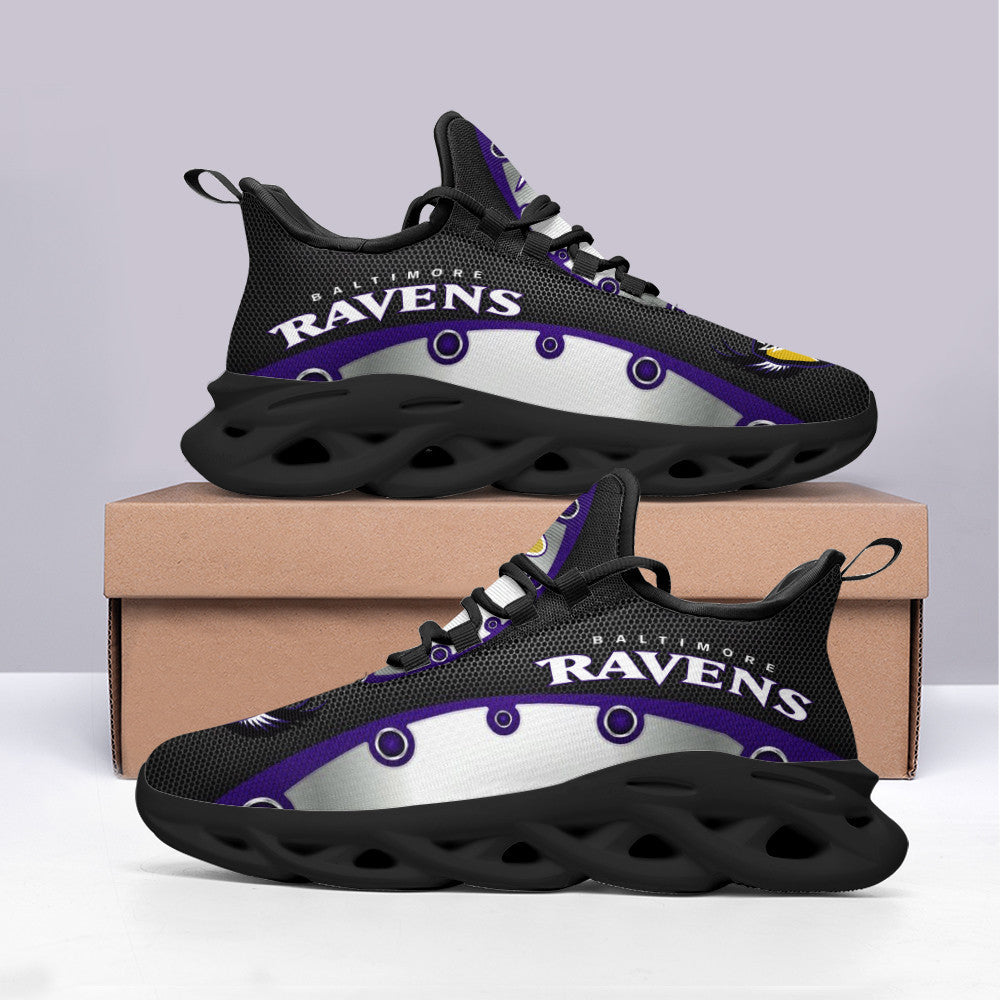 Ideafootwear Baltimore Ravens NFL Max Soul Shoes Sneakers For Men And Women