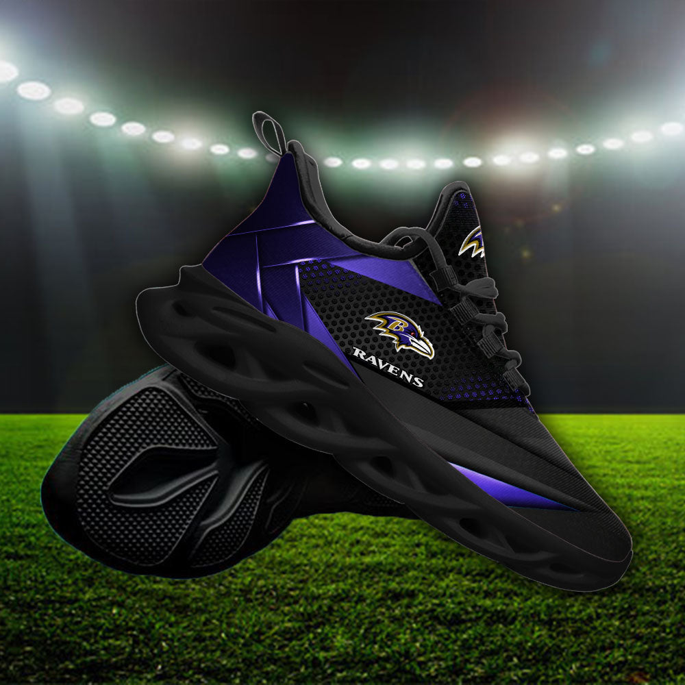Ideafootwear Baltimore Ravens NFL Max Soul Shoes Sneakers For Men And Women