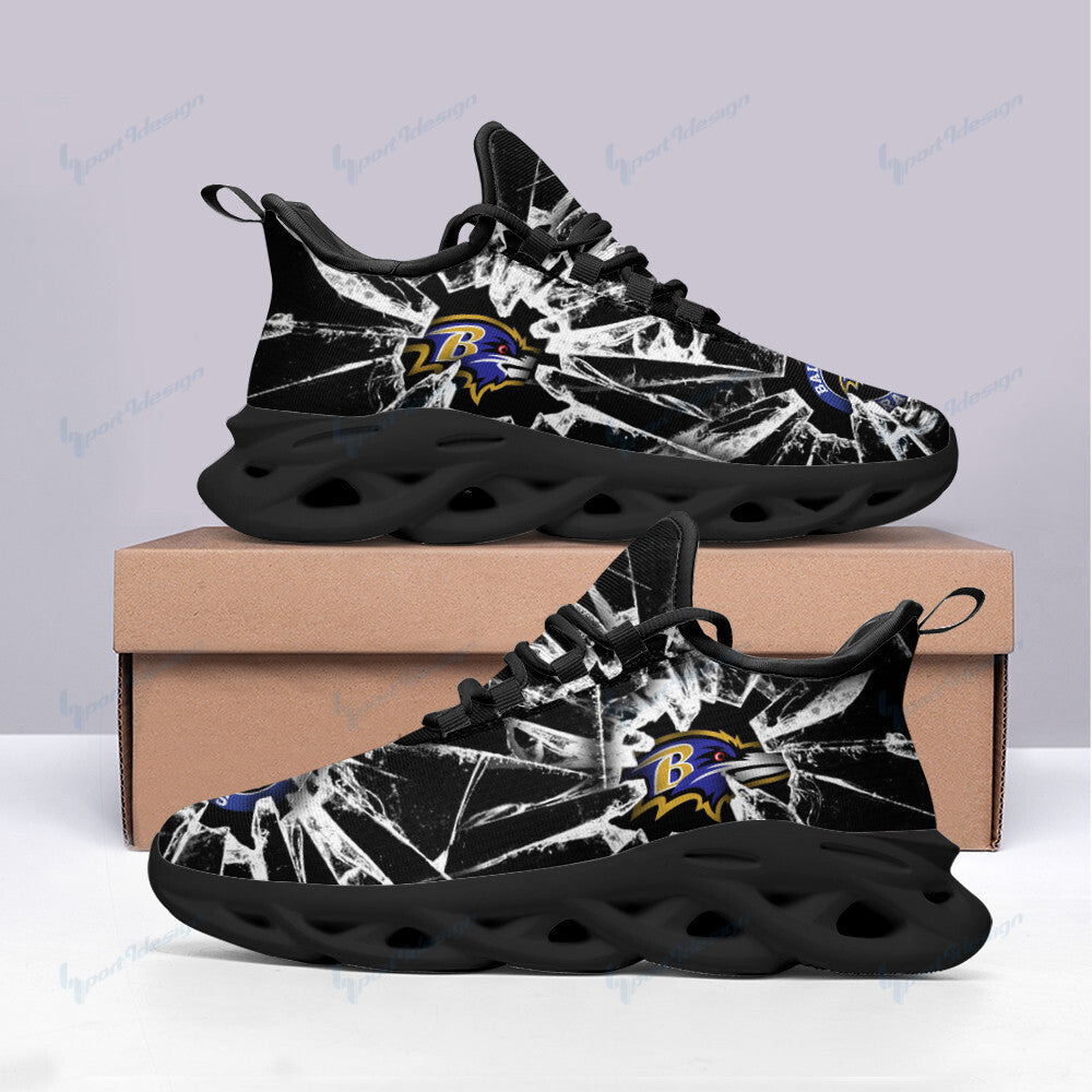 Ideafootwear Baltimore Ravens NFL Max Soul Shoes Sneakers For Men And Women