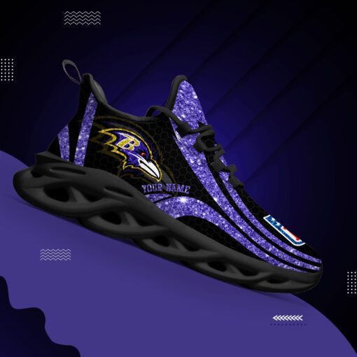 Ideafootwear Baltimore Ravens NFL Max Soul Shoes Sneakers For Men And Women