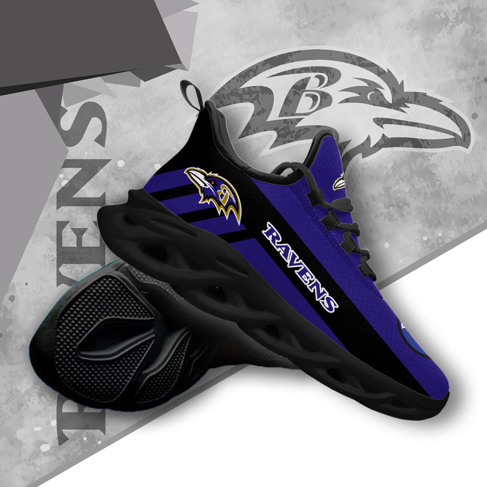 Ideafootwear Baltimore Ravens NFL Max Soul Shoes Sneakers For Men And Women