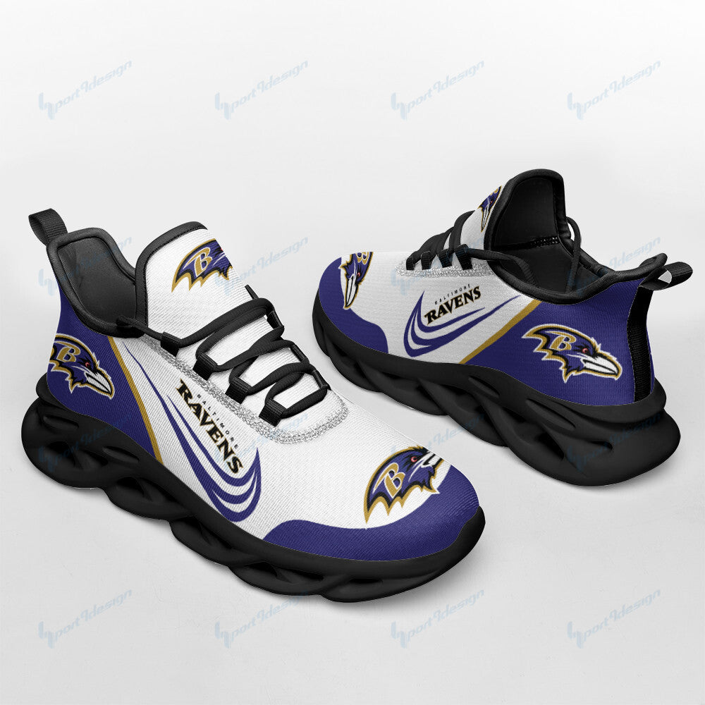 Ideafootwear Baltimore Ravens NFL Max Soul Shoes Sneakers For Men And Women