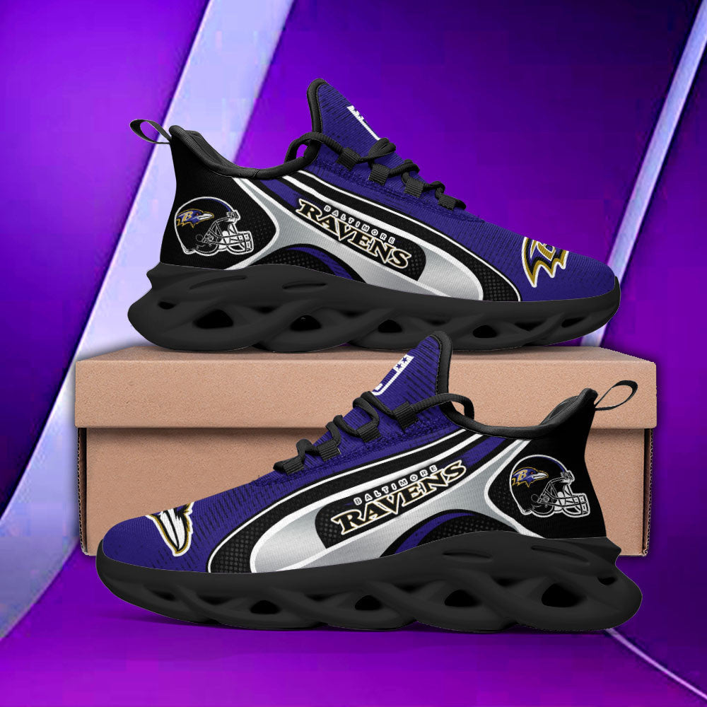 Ideafootwear Baltimore Ravens NFL Max Soul Shoes Sneakers For Men And Women