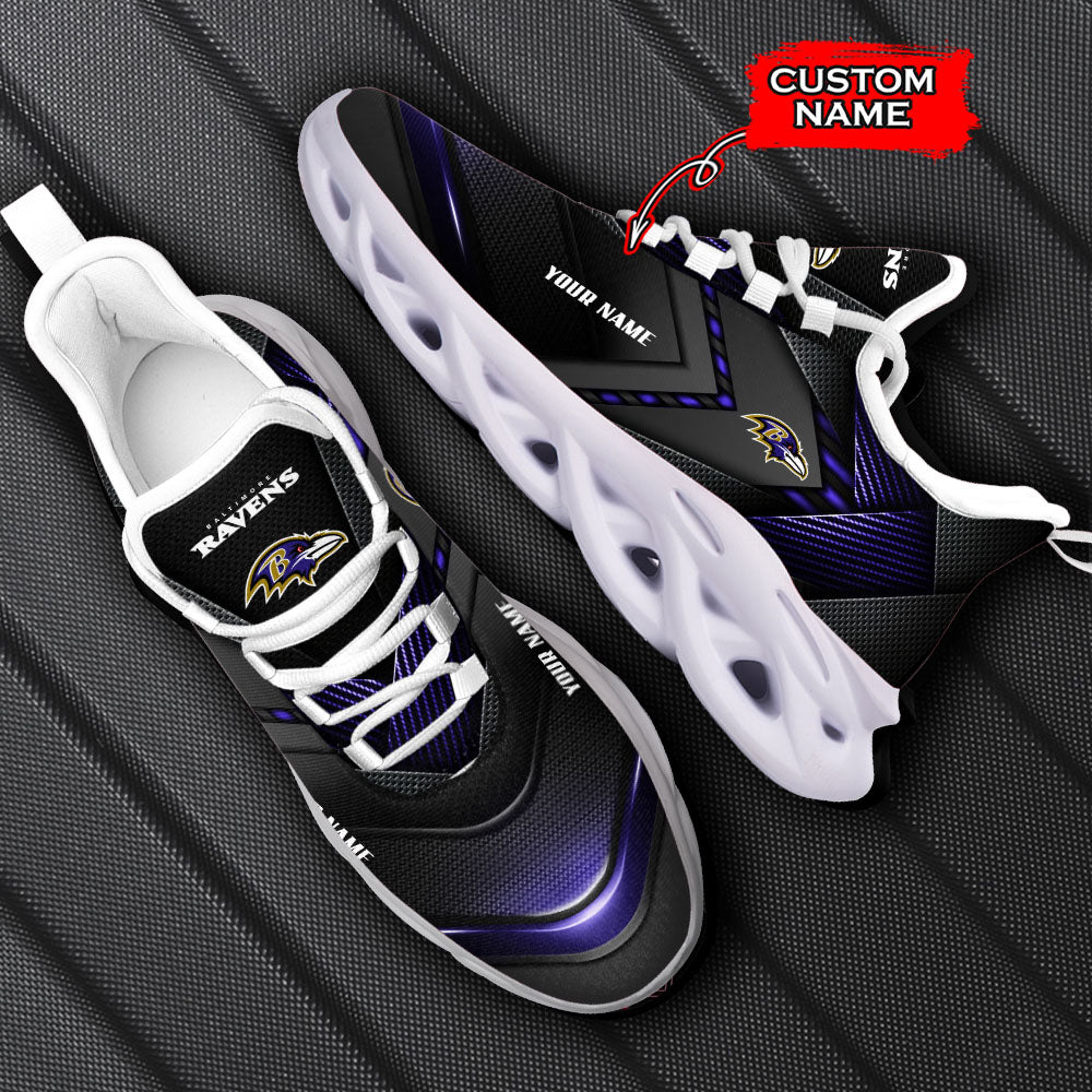 Ideafootwear Baltimore Ravens NFL Max Soul Shoes Sneakers For Men And Women