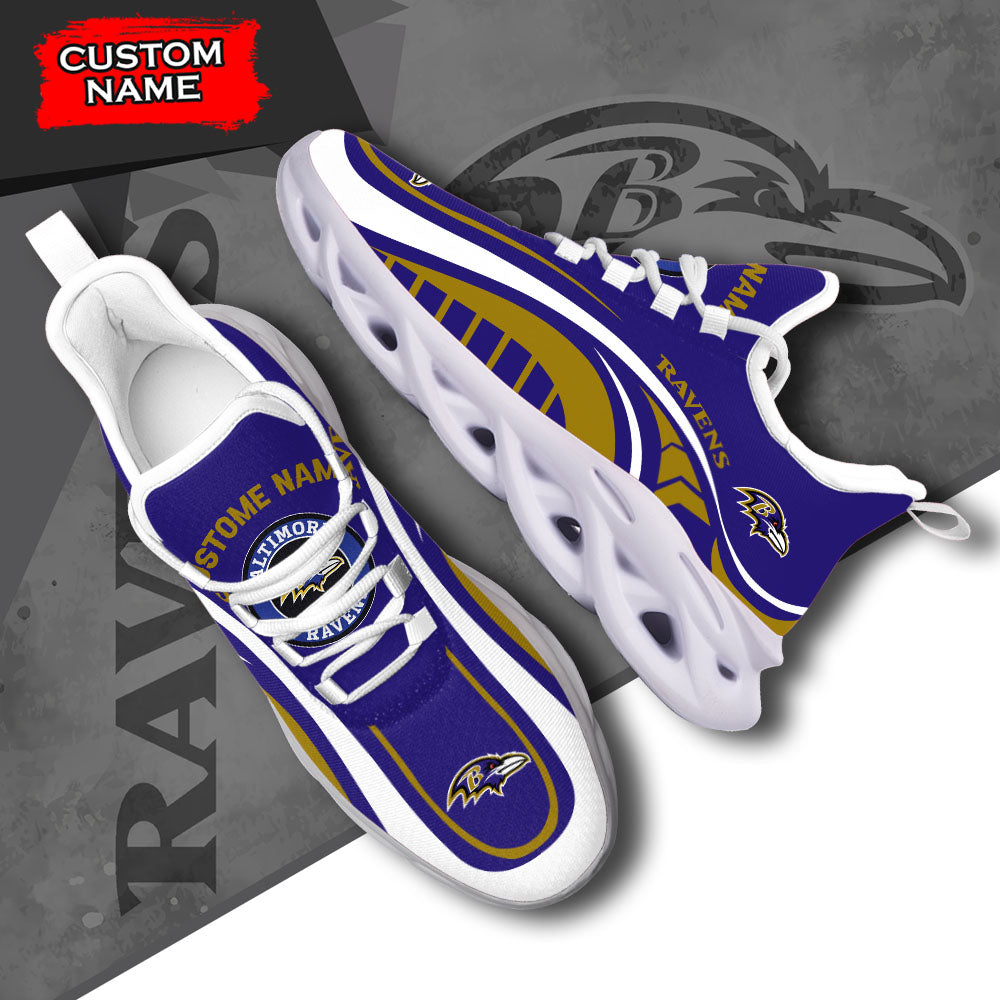 Ideafootwear Baltimore Ravens NFL Max Soul Shoes Sneakers For Men And Women
