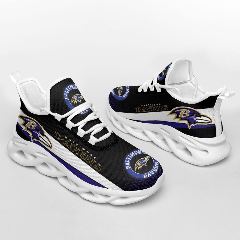 Ideafootwear Baltimore Ravens NFL Max Soul Shoes Sneakers For Men And Women