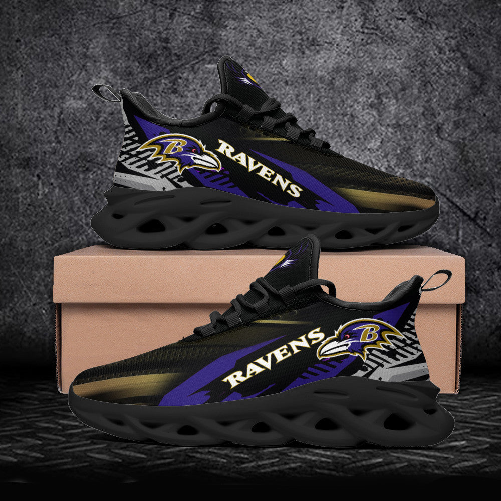 Ideafootwear Baltimore Ravens NFL Max Soul Shoes Sneakers For Men And Women