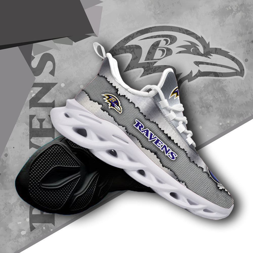 Ideafootwear Baltimore Ravens NFL Max Soul Shoes Sneakers For Men And Women