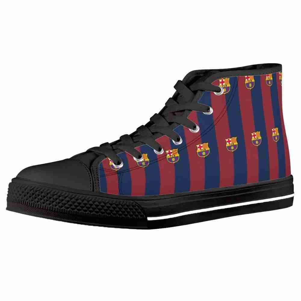 Ideafootwear Barcelona High Top Canvas Sneakers Shoes For Men And Women