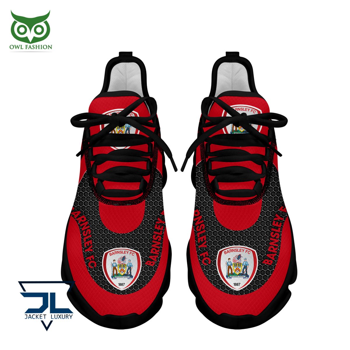 Ideafootwear Barnsley FC Max Soul Shoes Sneakers For Men And Women
