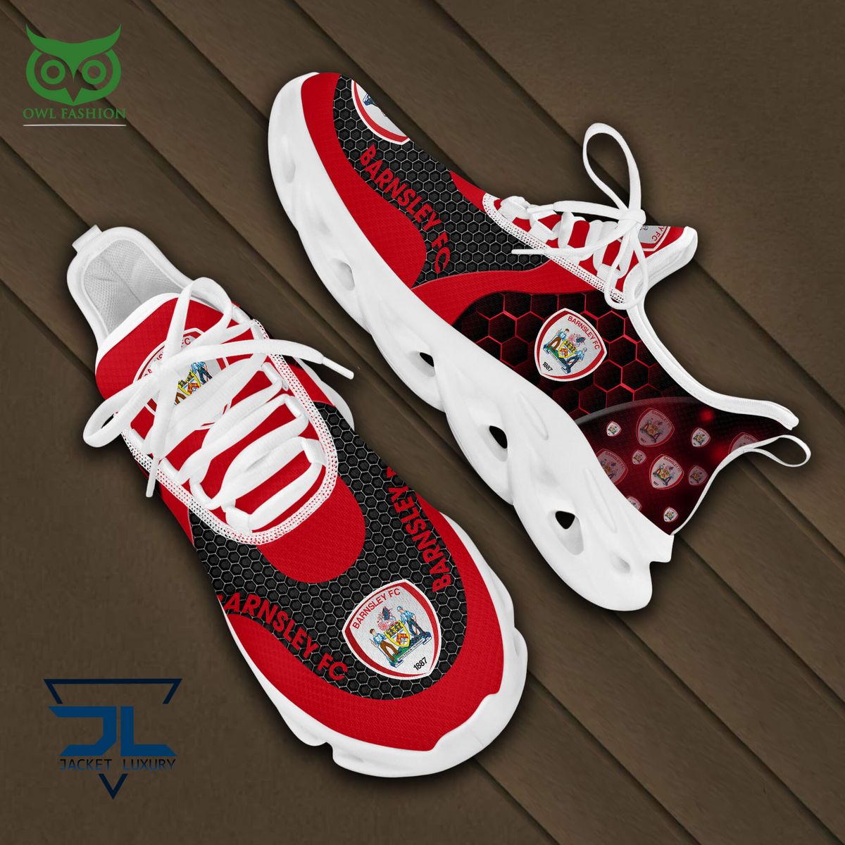 Ideafootwear Barnsley FC Max Soul Shoes Sneakers For Men And Women