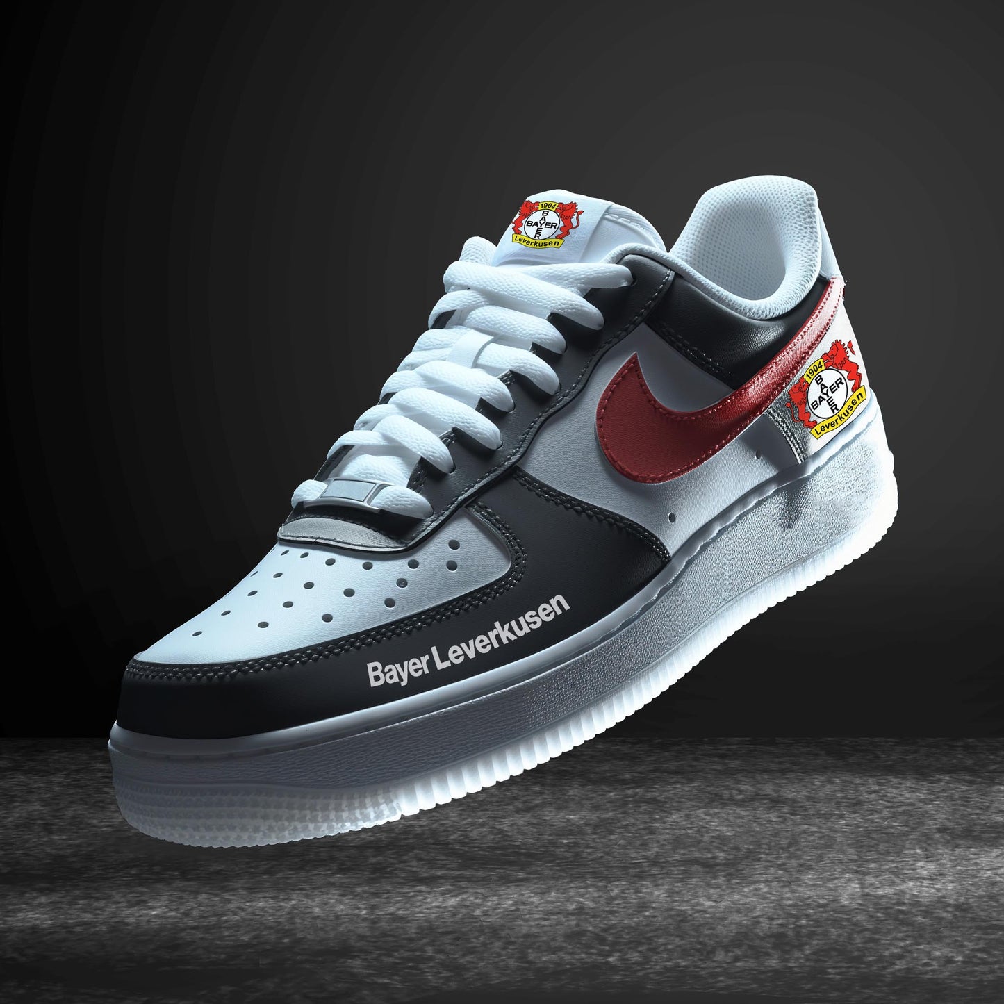Ideafootwear Bayer Leverkusen Bundesliga Air Low-Top Sneakers Shoes For Men And Women